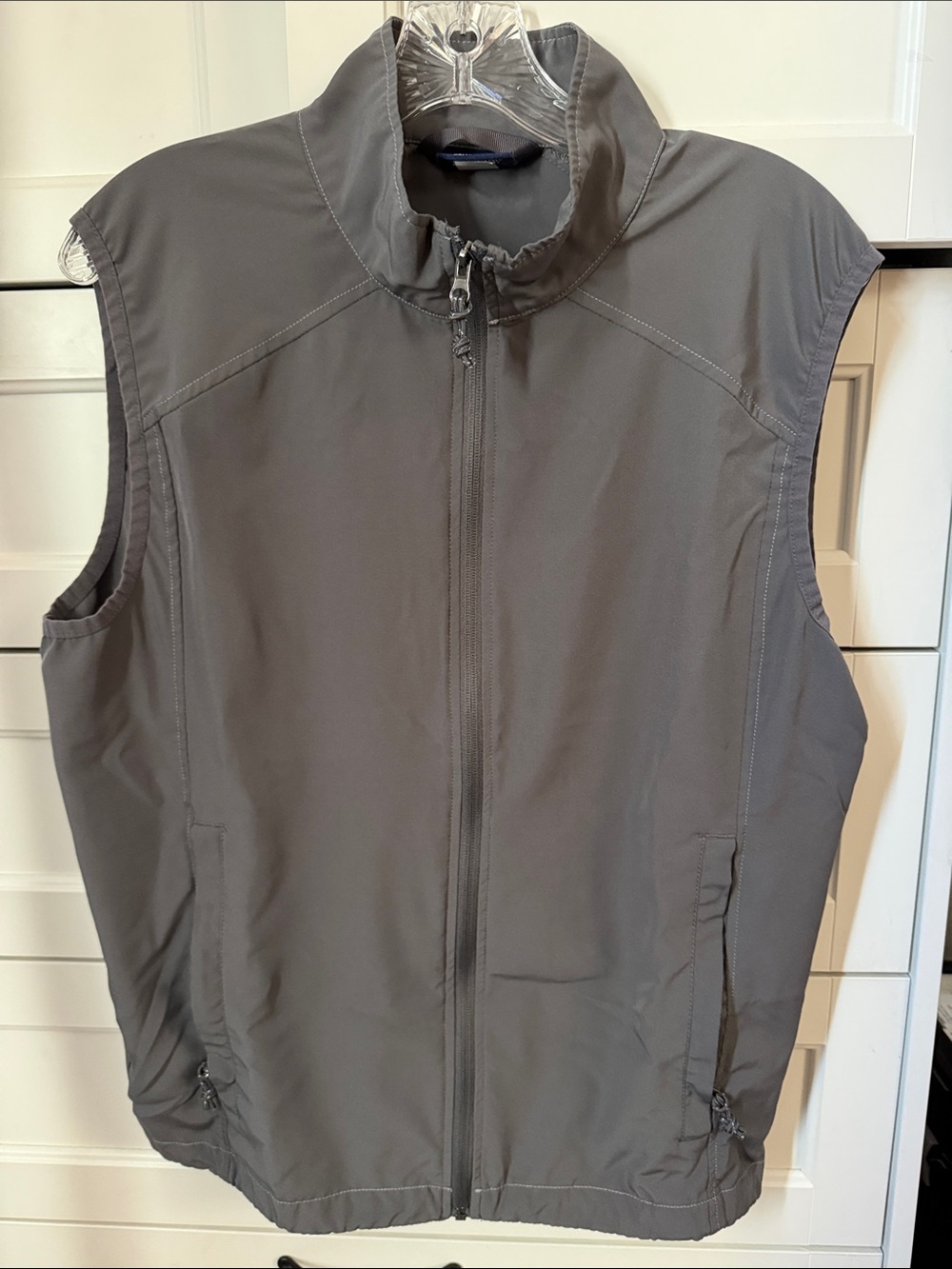 Charles River Gray Zip-Front Lightweight Vest